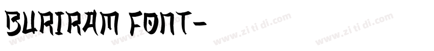 BURIRAM FONT字体转换